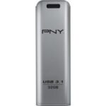 PNY 32GB Elite Steel Flash Drive USB3.1 Silver - Image 2