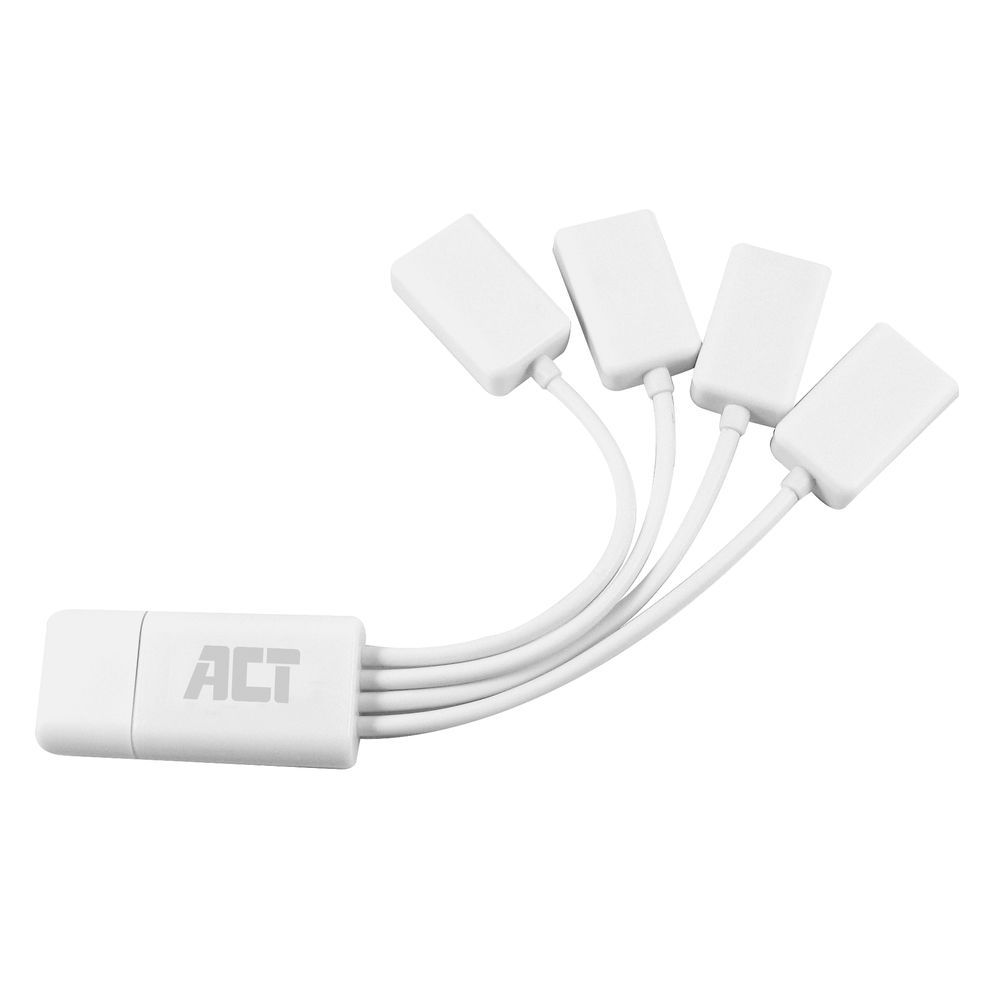 ACT AC6210 USB 2.0 4-Port Hub White - Image 2