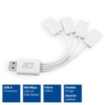 ACT AC6210 USB 2.0 4-Port Hub White - Image 3