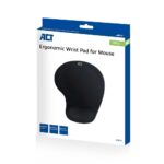 ACT AC8010 Ergonomic with wrist rest Egérpad Black - Image 2