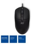 ACT Wired Optical Mouse 1000 DPI Black - Image 2