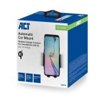 ACT AC9010 Automatic smartphone car mount with wireless charging Black - Image 4