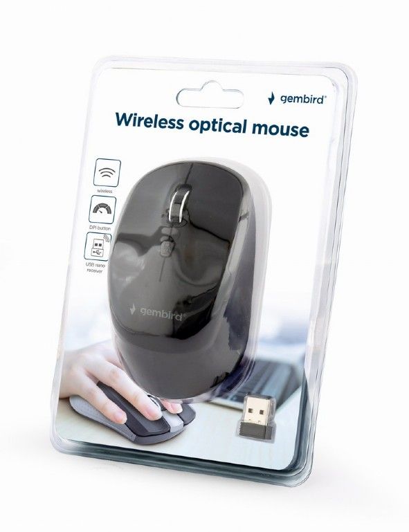 Gembird MUSW-4B-05 Wireless Optical Mouse Black - Image 4