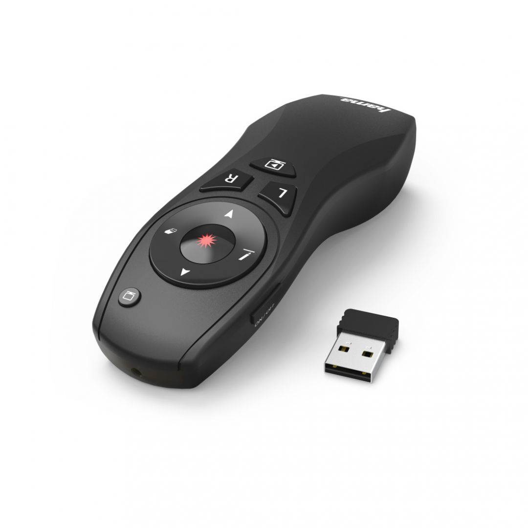 Hama X-Pointer Wireless Presenter Red Laser Black - Image 1