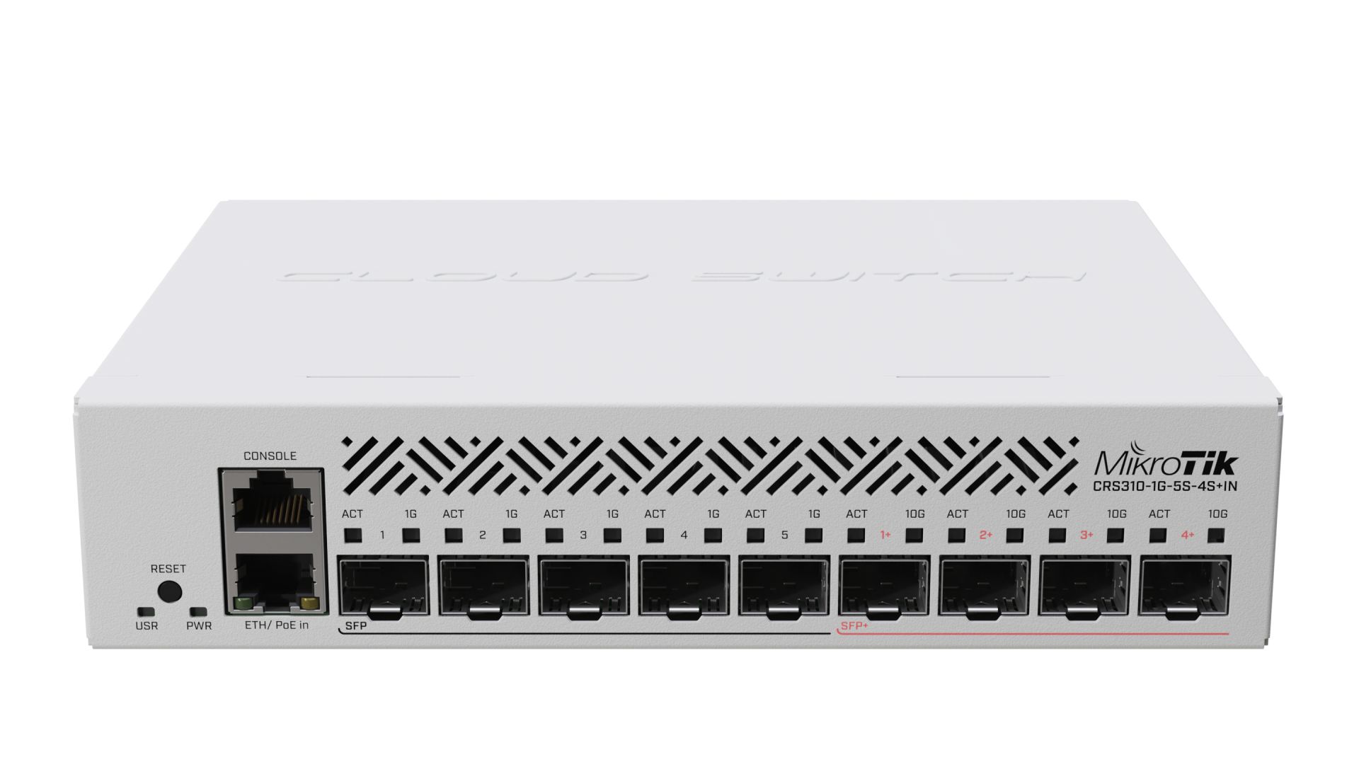 MikroTik CRS310-1G-5S-4S+IN asztali/rackes switch, 4xSFP+, 5xSFP, 1xGBit RJ45 port - Image 1