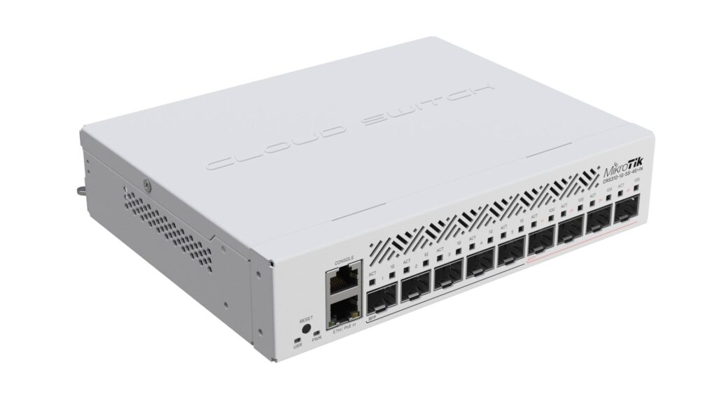MikroTik CRS310-1G-5S-4S+IN asztali/rackes switch, 4xSFP+, 5xSFP, 1xGBit RJ45 port - Image 4