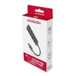 AXAGON HUE-MSA USB3.2 Hub 4-port metal Silver - Image 7