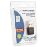 Esperanza EA134 MicroSD Card Reader Black - Image 4