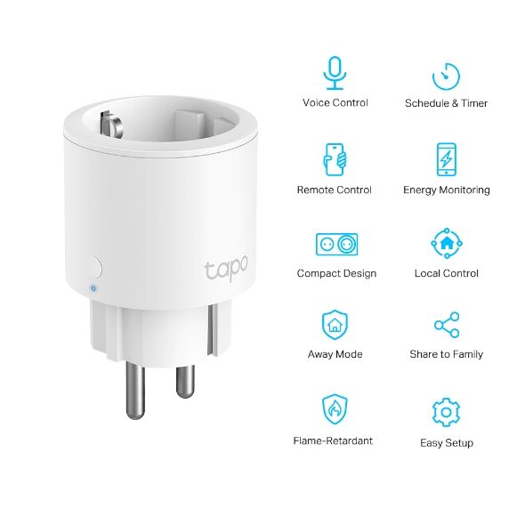 TP-Link Tapo P115 Mini Smart Wi-Fi Socket, Energy Monitoring (1PCS) - Image 2