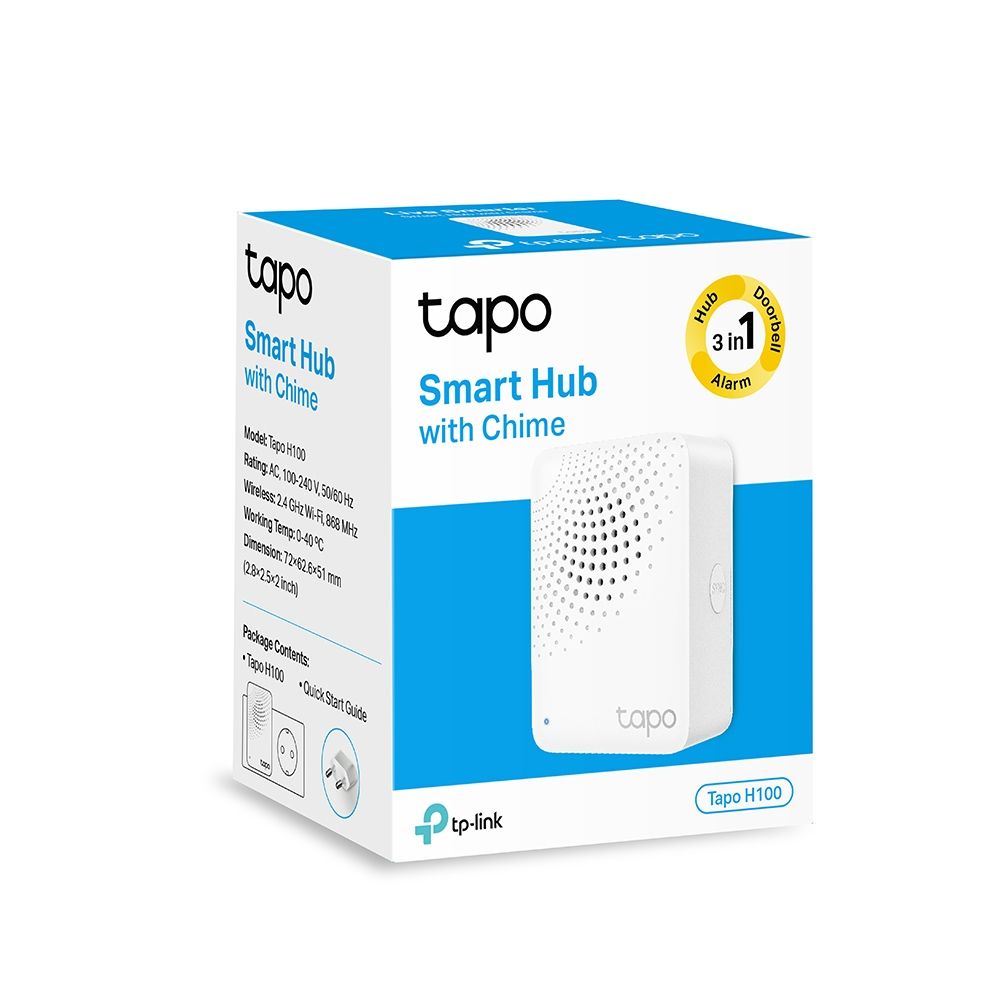 tp-link-tapo-h100-tapo-smart-iot-hub-with-chime_4.jpg TP-Link Tapo H100 Tapo Smart IoT Hub with Chime - Image 4