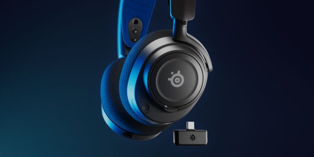 Steelseries Arctis Nova 7P vezeték nélküli kék-fekete gamer headset - Image 6