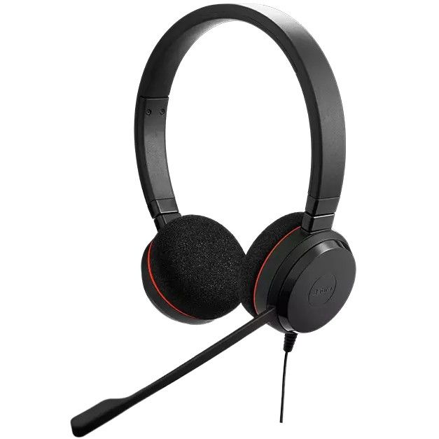 Jabra Evolve 20 SE MS Stereo Headset Black - Image 1