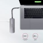 AXAGON HMC-5 Superspeed USB-C Speedster 5H HUB Silver - Image 5