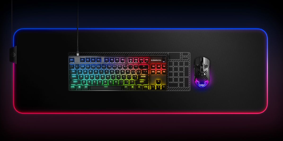 Steelseries Apex 9 TKL USB ENG Linear OptiPoint Optical gamer optikai billentyűzet - Image 1