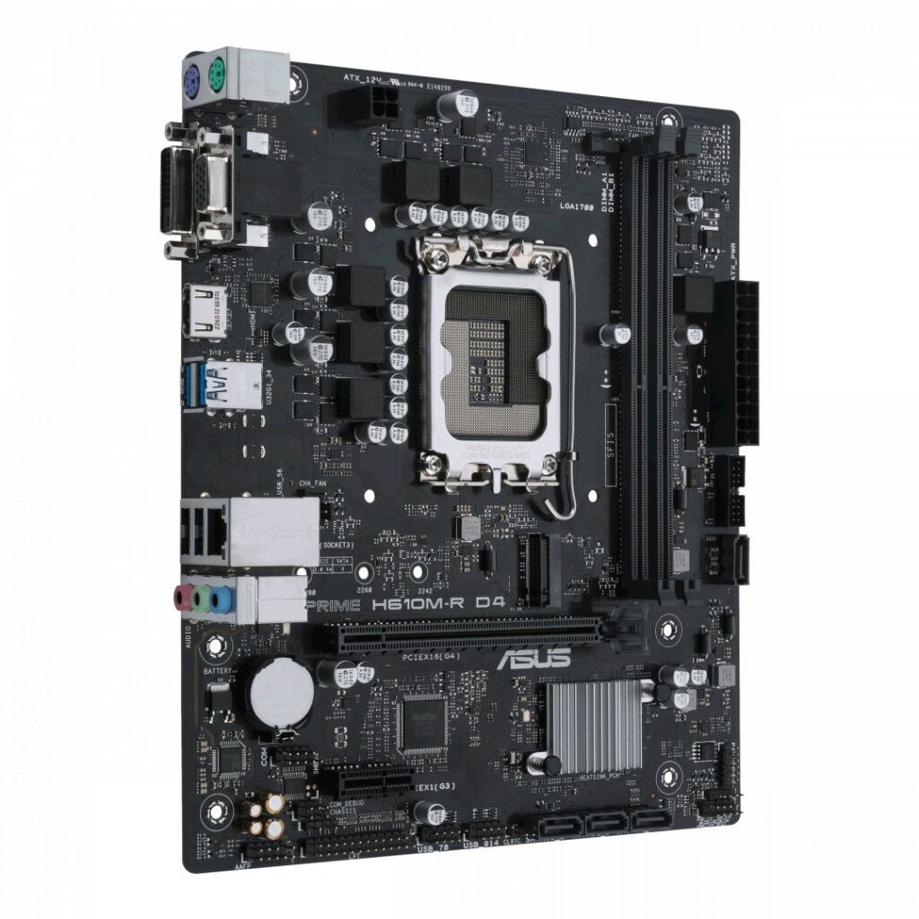 ASUS Alaplap S1700 PRIME H610M-R D4-SI INTEL H610, mATX - Image 3