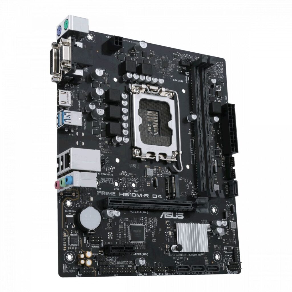 ASUS Alaplap S1700 PRIME H610M-R D4-SI INTEL H610, mATX - Image 4