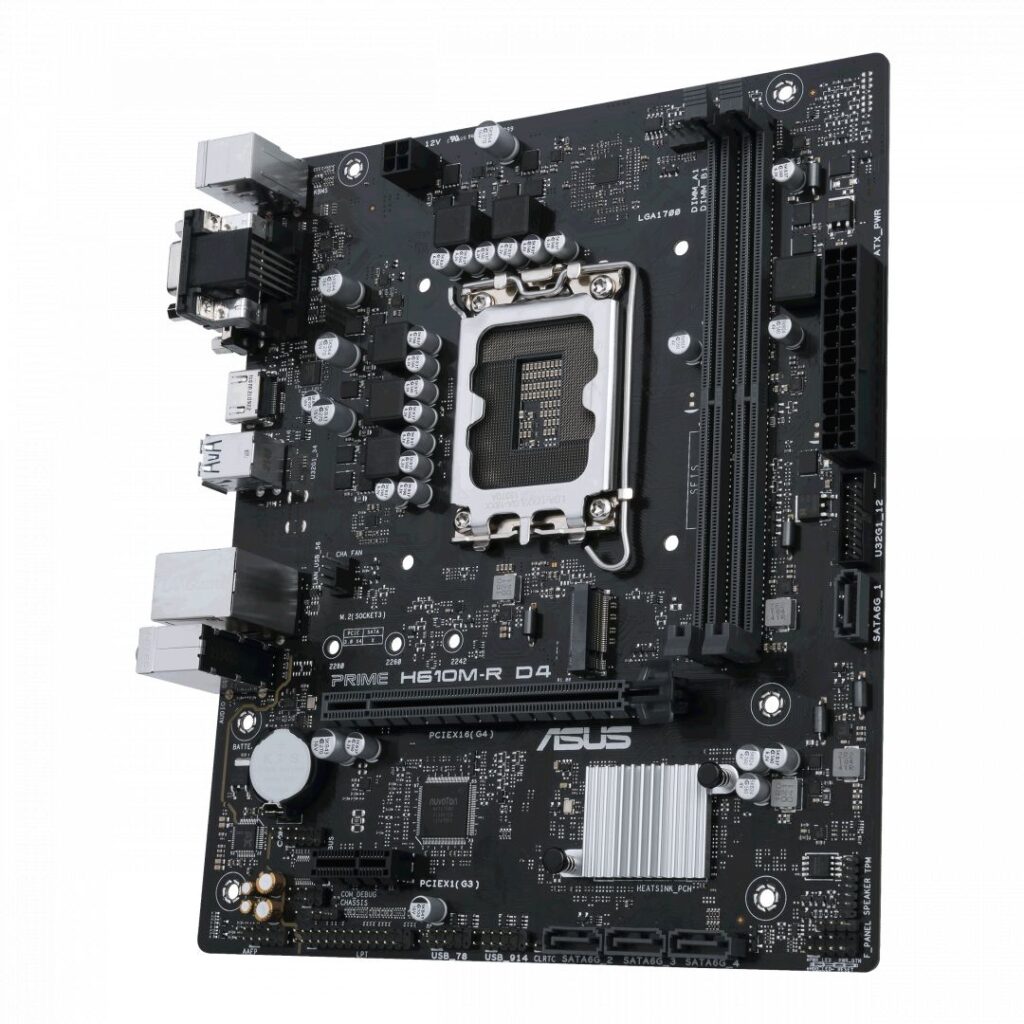 ASUS Alaplap S1700 PRIME H610M-R D4-SI INTEL H610, mATX - Image 5