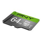 PNY 64GB microSDXC Elite Class 10 UHS-I + adapterrel - Image 2