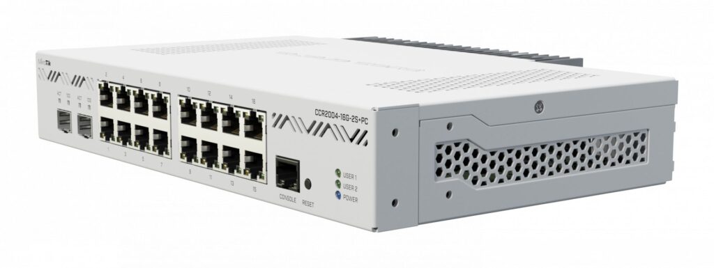 MikroTik 2004-16G-2S+PC passzív hűtéssel, 16x gigabit RJ45 port, 2x SFP+ 10G port, 4GB RAM - Image 4