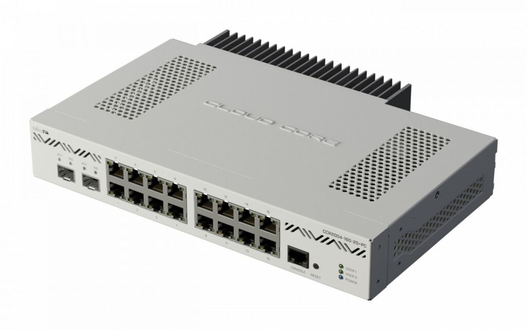 MikroTik 2004-16G-2S+PC passzív hűtéssel, 16x gigabit RJ45 port, 2x SFP+ 10G port, 4GB RAM - Image 5