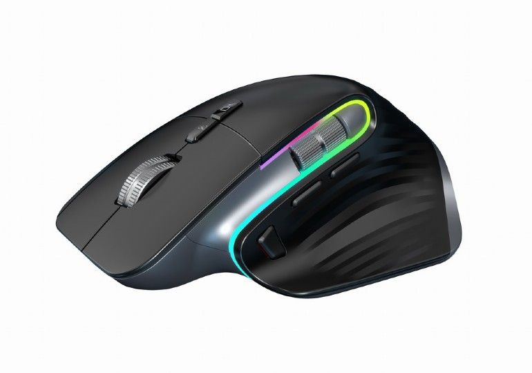 Gembird 9-Button Rechargeable Wireless RGB Gaming Mouse Black - Image 3