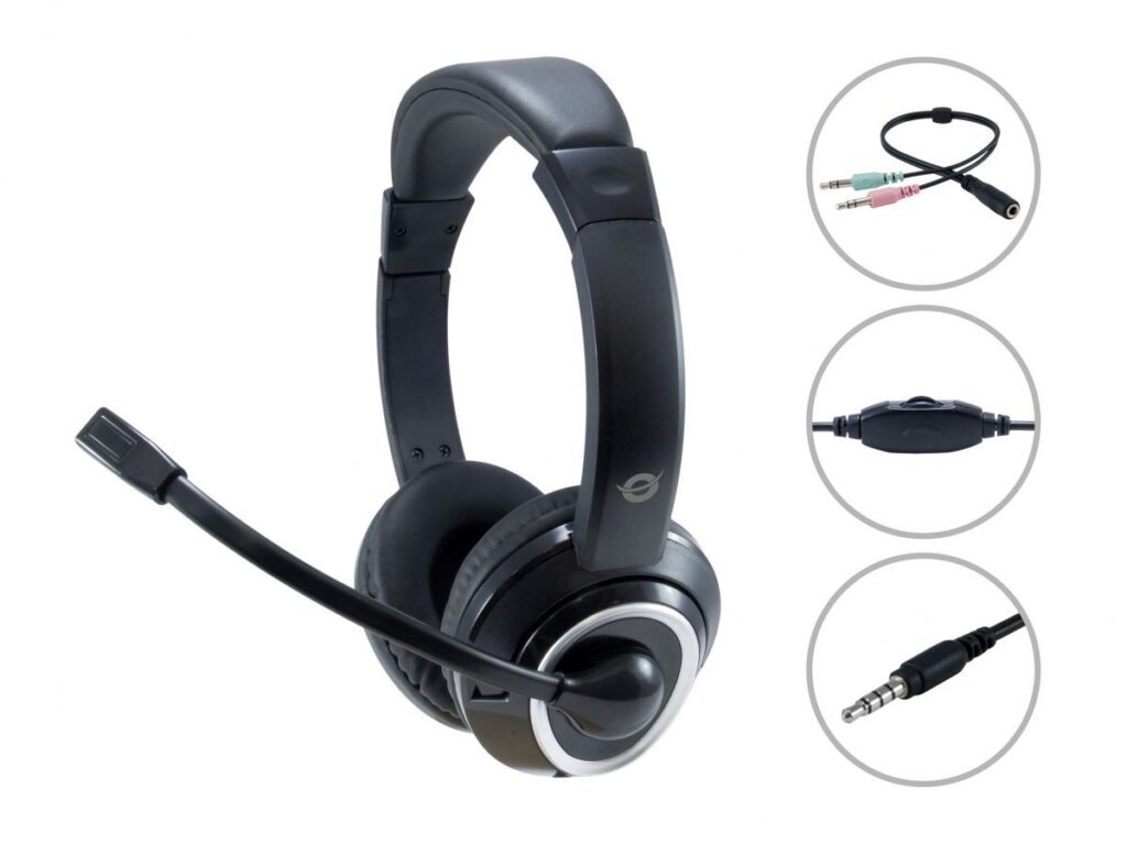 Conceptronic  POLONA02BA Headset Black - Image 2