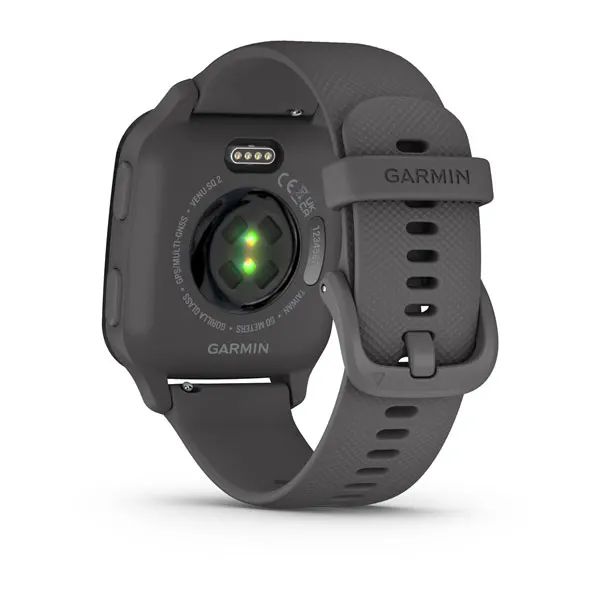 Garmin Venu Sq 2 Slate Aluminium Bezel with Shadow Grey Case and Silicone Band - Image 5