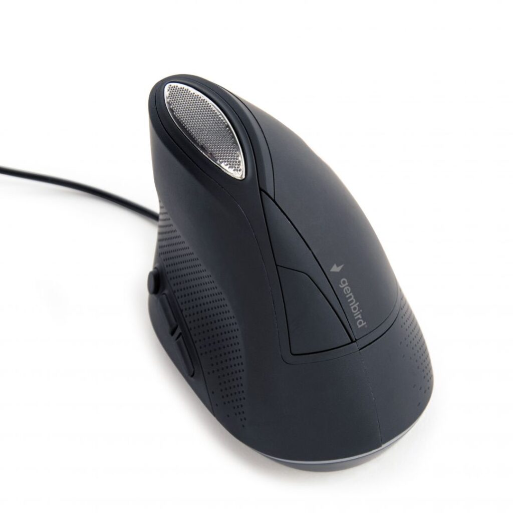 Gembird MUS-ERGO-03 Ergonomic mouse Space Gray - Image 2