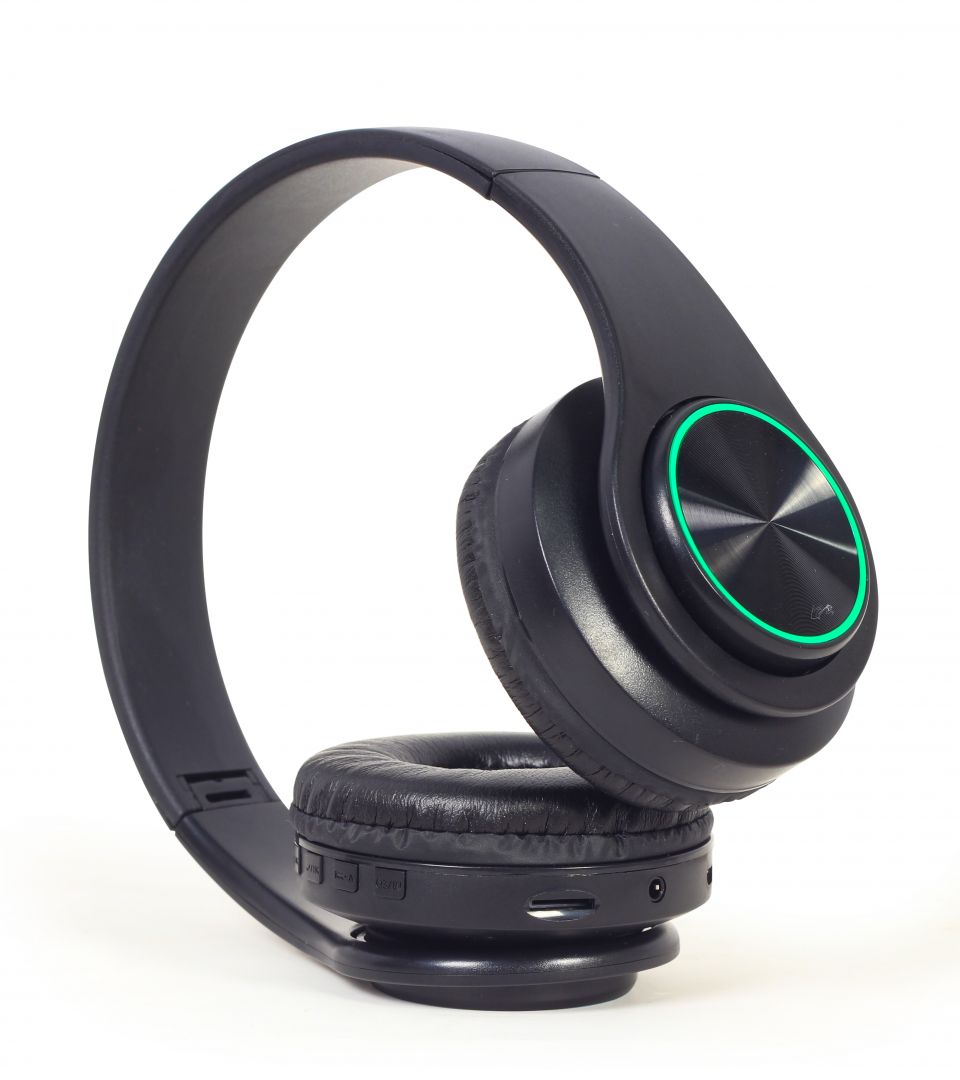 Gembird BHP-LED-01 Bluetooth Headset with LED Light effect Black - Image 1