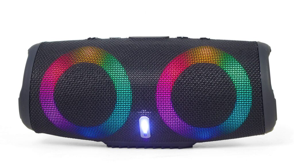 Gembird SPK-BT-LED-02 Bluetooth LED Speaker Black - Image 2