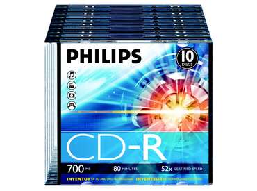 Philips CD-R 80 52x Slim 1db-os (1-es címke) - Image 1