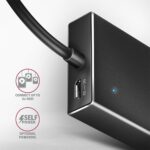 AXAGON HUE-F7C SuperSpeed USB-C FLAT CHARGING HUB Black - Image 4