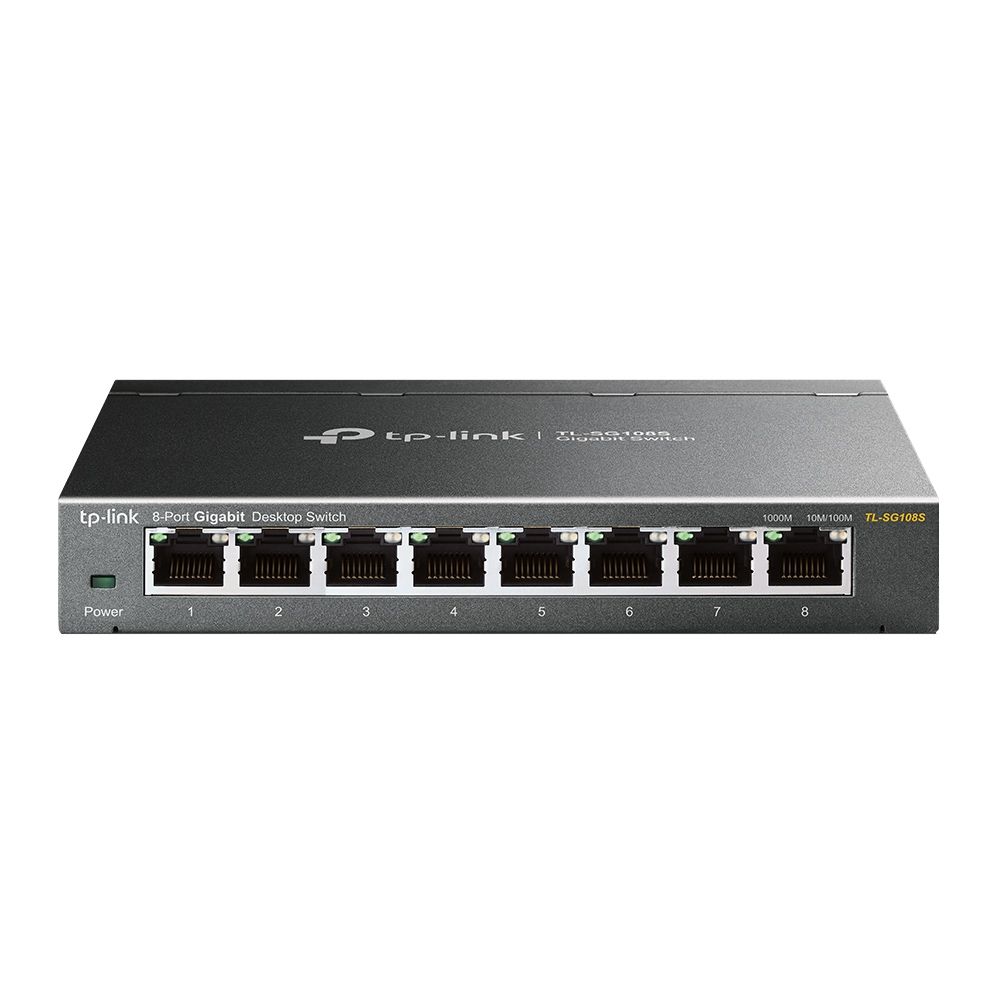 TP-Link TL-SG108S 8-Port 10/100/1000Mbps Desktop Network Switch - Image 2