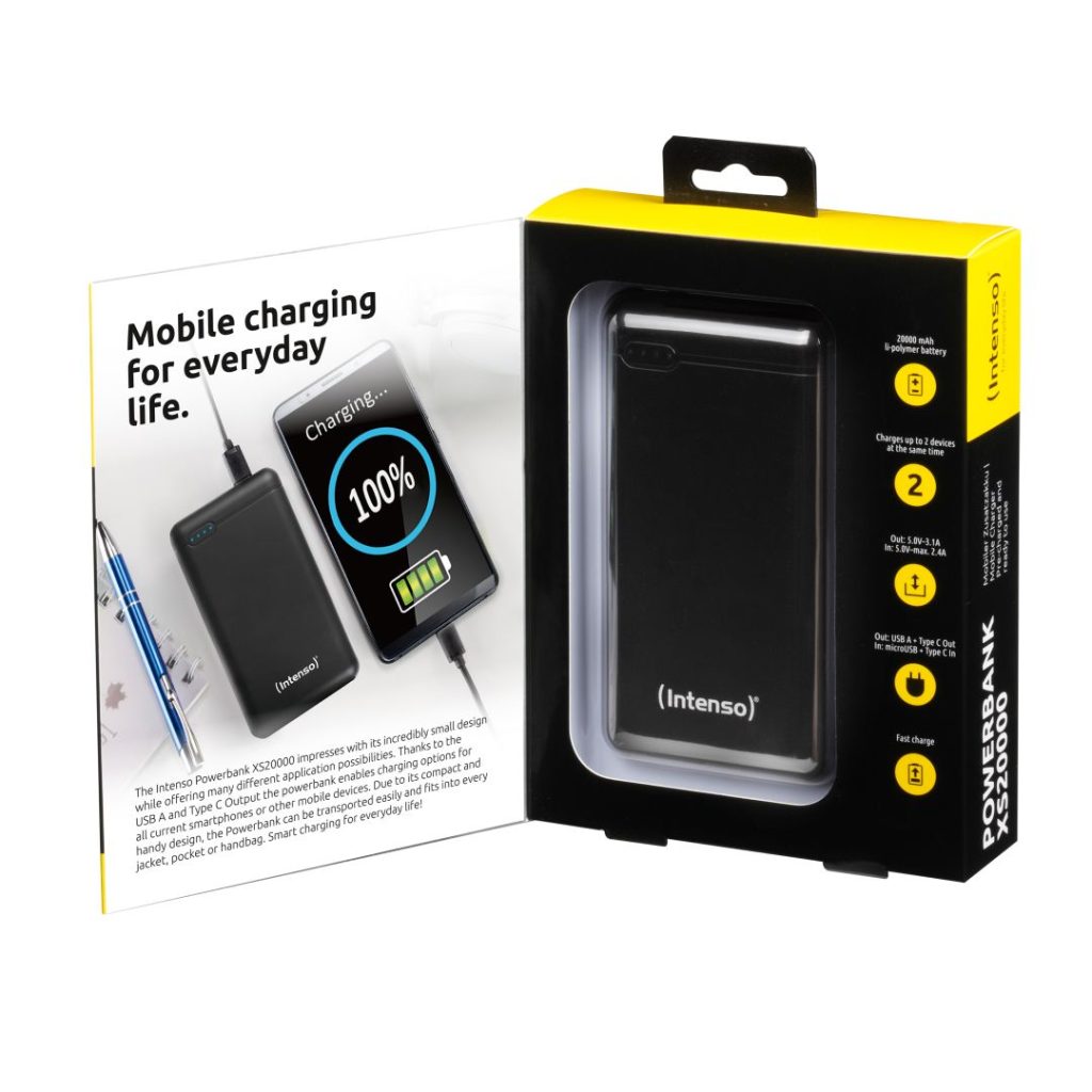 Intenso XS20000 20000mAh PowerBank Black - Image 3