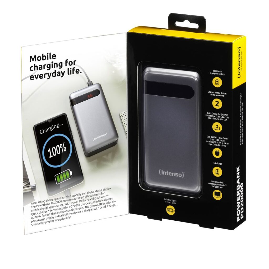 Intenso PD20000 20000mAh Powerbank Anthracite - Image 3