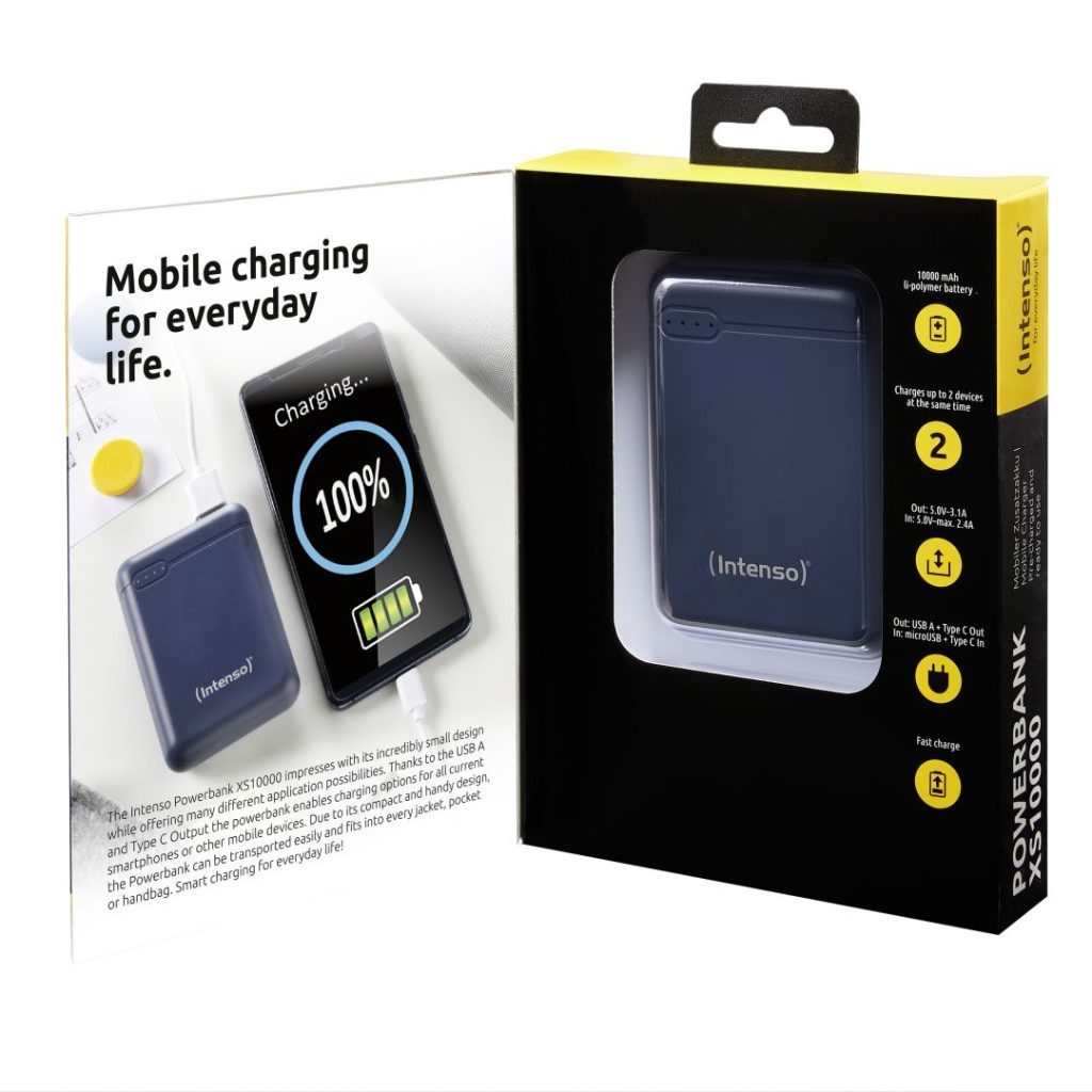 Intenso XS10000 10000mAh PowerBank Blue - Image 3