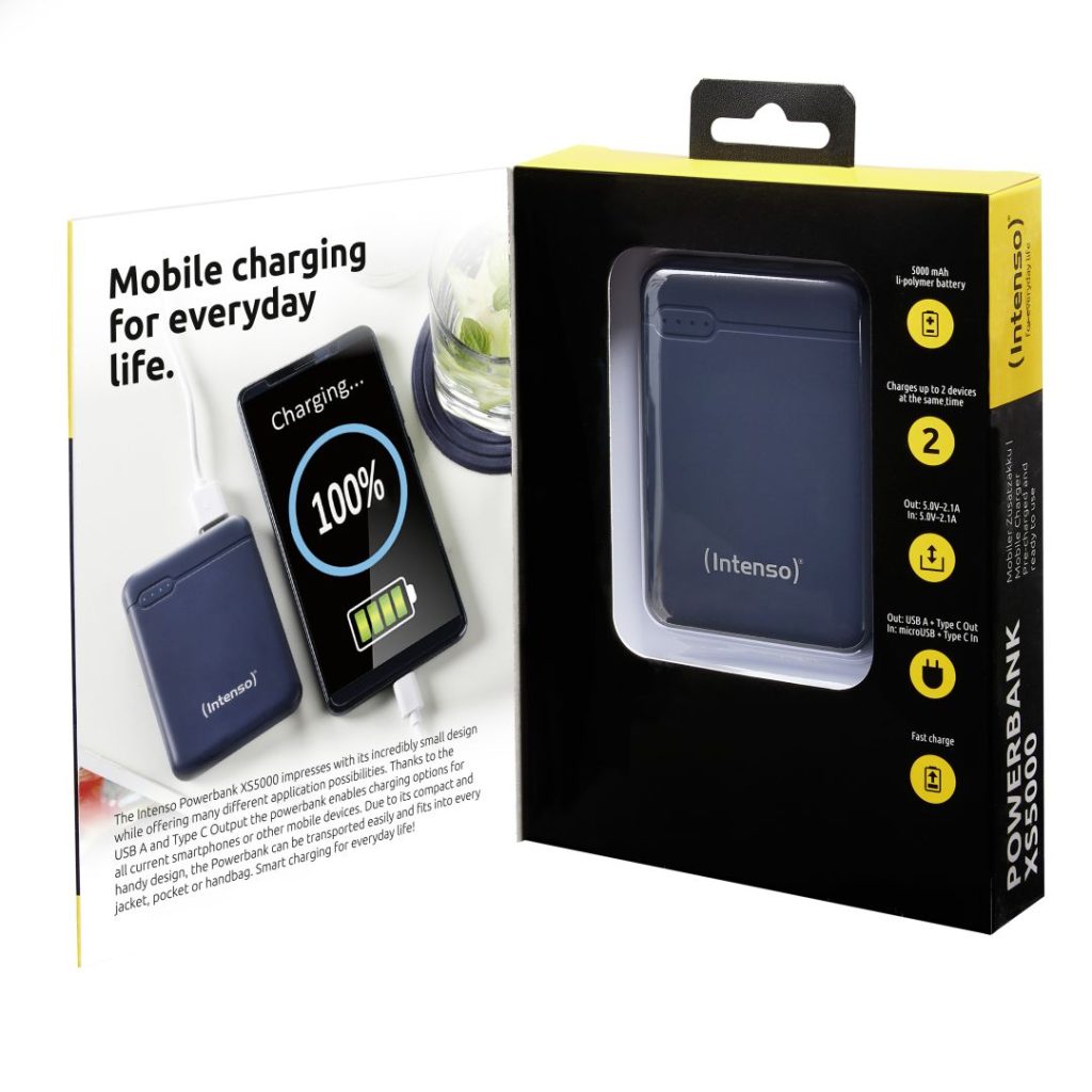 Intenso XS5000 5000mAh PowerBank Blue - Image 3