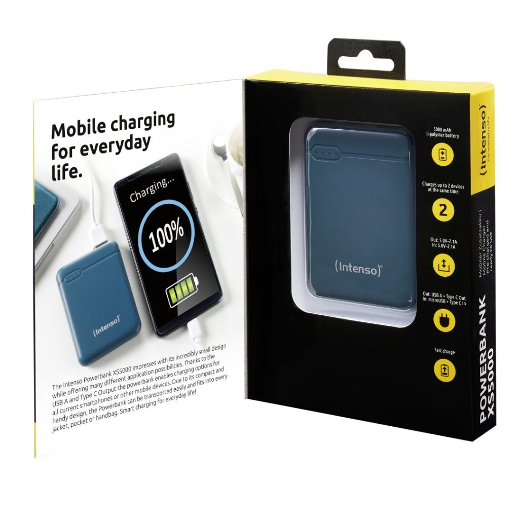 intenso-xs5000-5000mah-powerbank-petrol_3.jpg Intenso XS5000 5000mAh PowerBank Petrol - Image 3