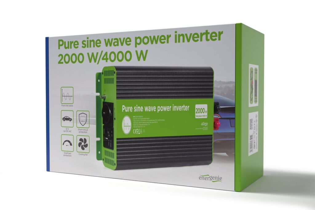 Gembird Energenie 12V Pure sine Wave Car DC-AC Power Inverter 2000W - Image 9