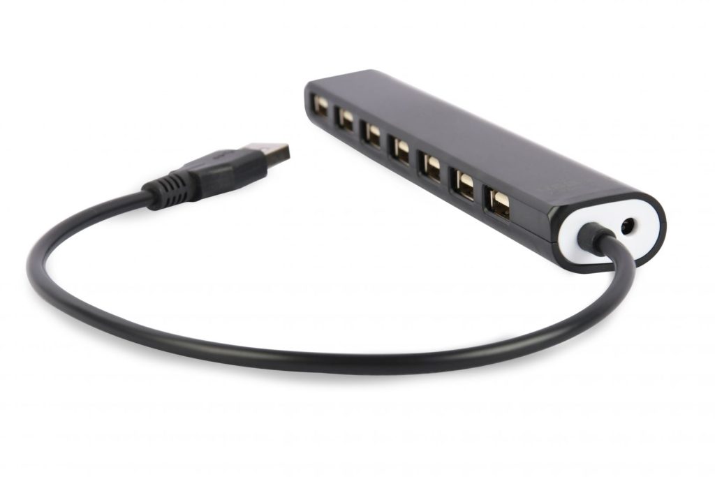 Gembird UHB-U2P7-04 USB2.0 7-port Hub Black - Image 1