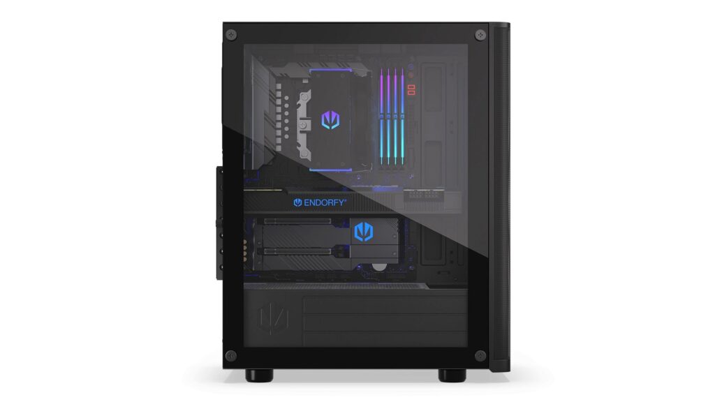 Endorfy Számítógépház - Ventum 200 Air (ATX /micro ATX/ITX, 2xUSB3.0, 4x12cm ventilátor, ablakos, fekete) - Image 6