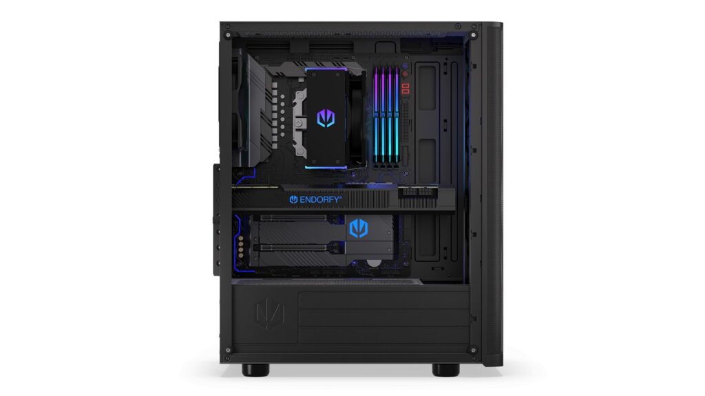 Endorfy Számítógépház - Ventum 200 Air (ATX /micro ATX/ITX, 2xUSB3.0, 4x12cm ventilátor, ablakos, fekete) - Image 7