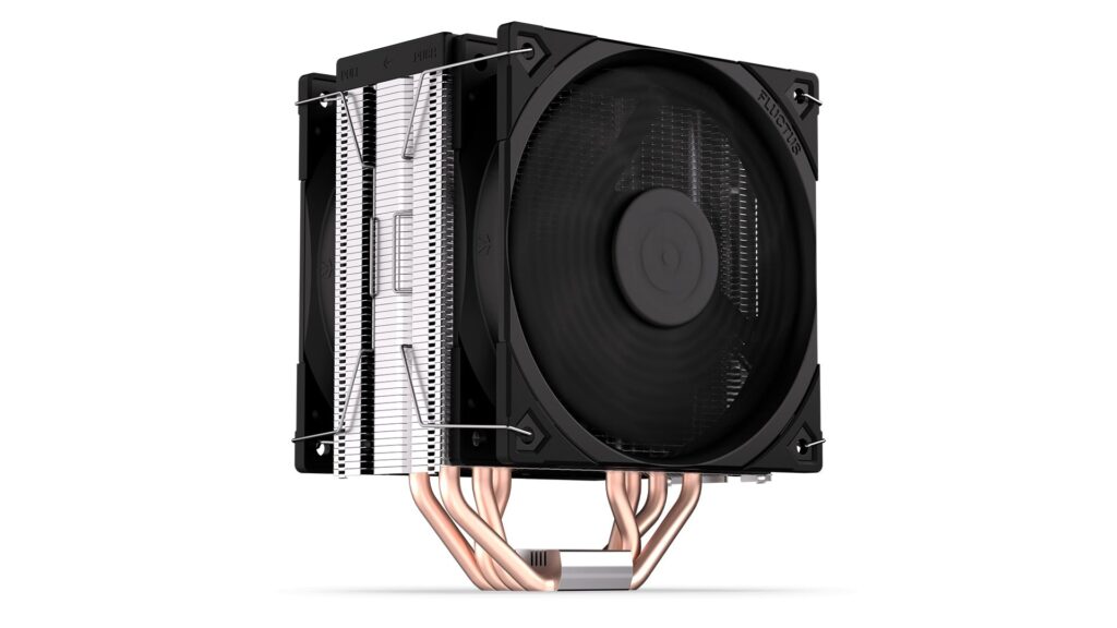 Endorfy CPU Cooler - Fera 5 Dual Fan (2x12 cm, 4 pin, 4x heatpipe, PWM, TDP 220W, fekete) - Image 4