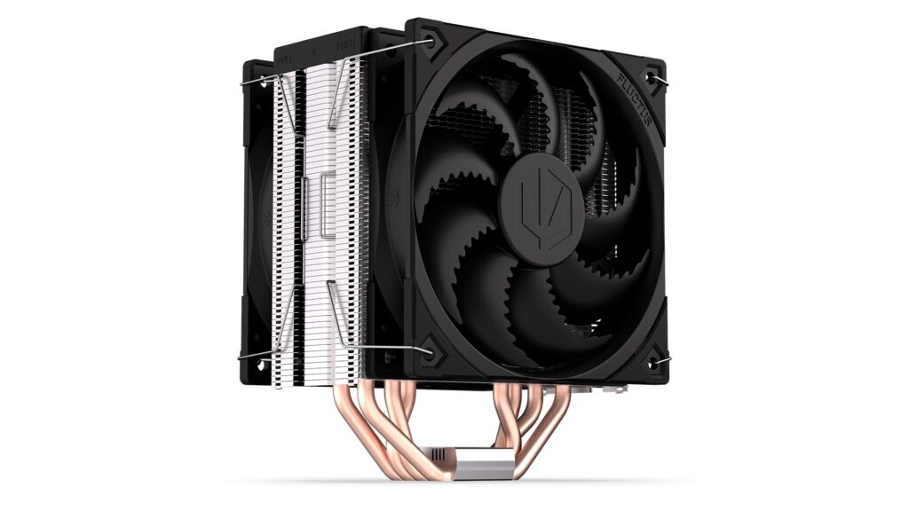 Endorfy CPU Cooler - Fera 5 Dual Fan (2x12 cm, 4 pin, 4x heatpipe, PWM, TDP 220W, fekete) - Image 5
