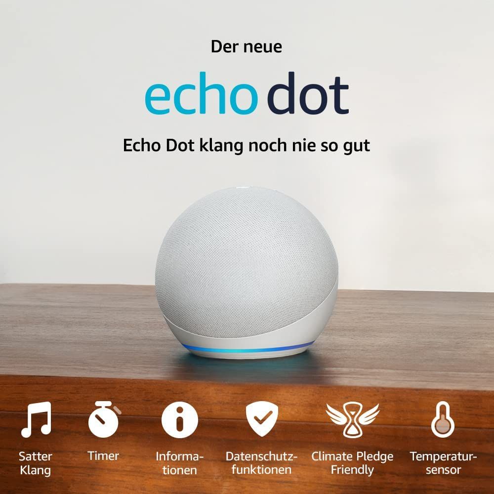 Amazon Echo Dot 5 Smart Speaker with Alexa White - Image 2