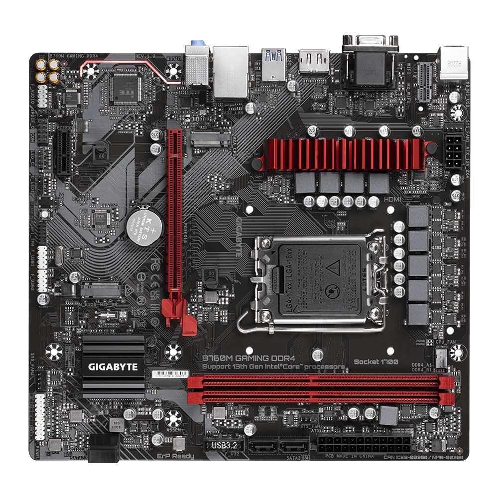 GIGABYTE Alaplap S1700 B760M GAMING DDR4 INTEL B760, mATX - Image 6