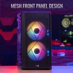 Aerocool CS-107-A-BK-v2 Mesh FRGB Window Black - Image 4