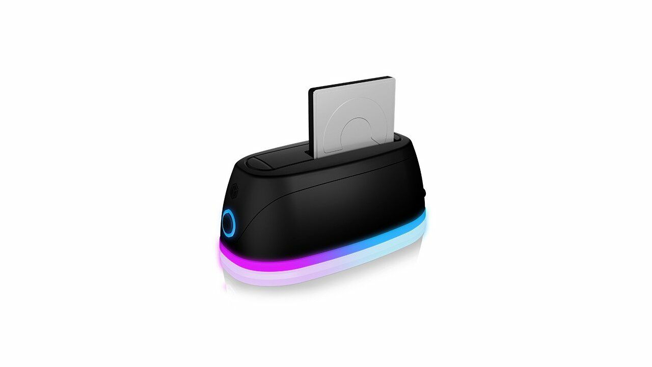 Raidsonic IcyBox IB-1124L-C3 DockingStation for 1x HDD/SSD with USB 3.0 Type-A or Type-C combo cable and LED lighting - Image 1