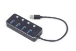 Gembird UHB-U3P4P-01 4-portos USB3.1 HUB Black - Image 2