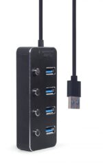 Gembird UHB-U3P4P-01 4-portos USB3.1 HUB Black - Image 3